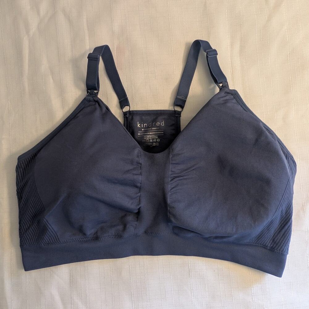 NEW Kindred Dark Blue Nursing Bra XXL